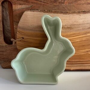Chantal Mint Green Bunny Shaped Dish Easter Spring Decor